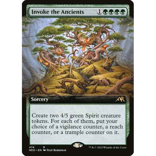Kamigawa: Neon Dynasty - 474 - Invoke the Ancients - Rare - G - Non-foil