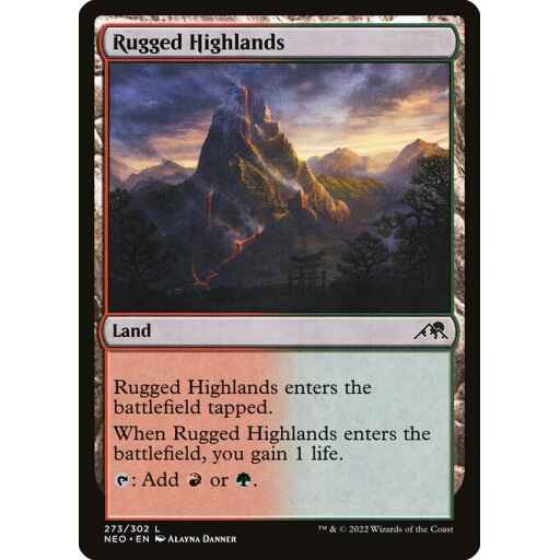 Kamigawa: Neon Dynasty - 273 - Rugged Highlands - Common - C - Non-foil
