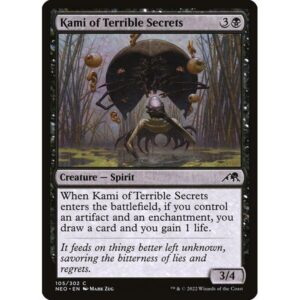 Kamigawa: Neon Dynasty - 105 - Kami of Terrible Secrets - Common - B - Non-foil