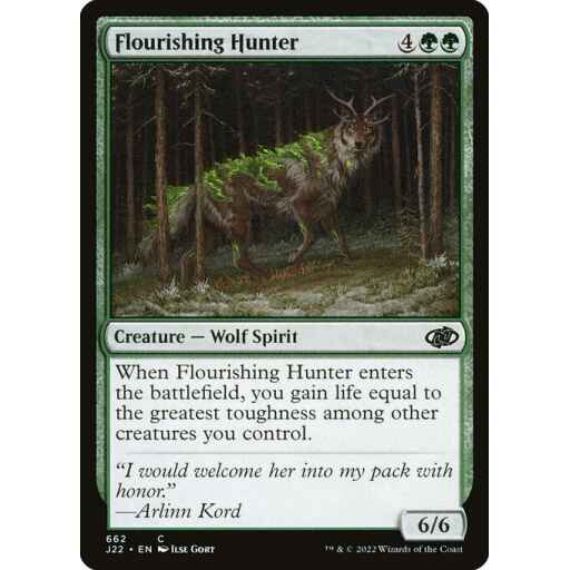 Jumpstart 2022 - 662 - Flourishing Hunter - Common - G - Non-foil