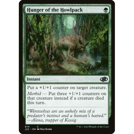 Jumpstart 2022 - 674 - Hunger of the Howlpack - Common - G - Non-foil