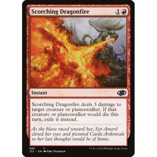 Jumpstart 2022 - 596 - Scorching Dragonfire - Common - R - Non-foil