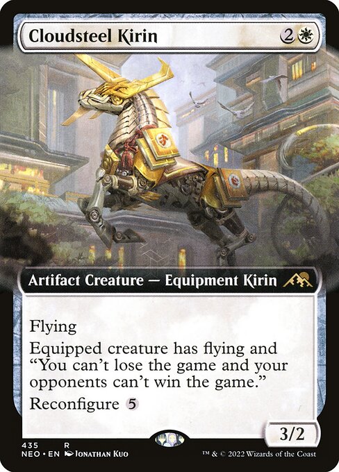Kamigawa: Neon Dynasty - 435 - Cloudsteel Kirin - Rare - W - Foil