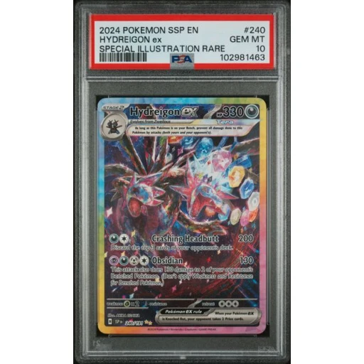 PSA 10 Gem Mint - 2024 Pokemon Surging Sparks Hydreigon ex #240
