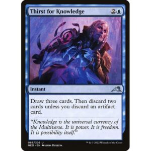 Kamigawa: Neon Dynasty - 85 - Thirst for Knowledge - Uncommon - U - Foil