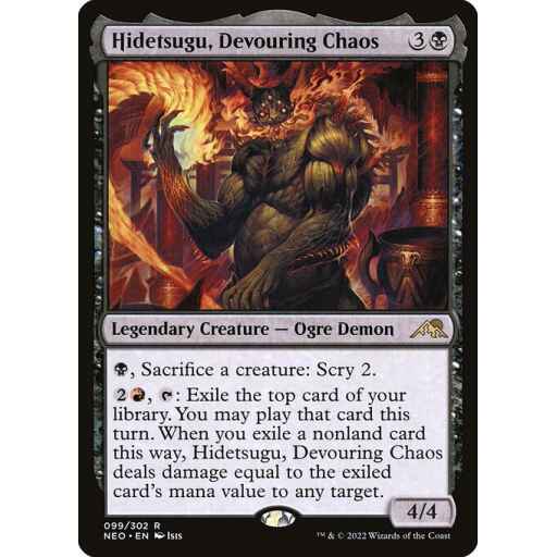 Kamigawa: Neon Dynasty - 99 - Hidetsugu, Devouring Chaos - Rare - B - Foil