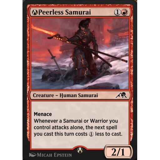 Kamigawa: Neon Dynasty - A-156 - A-Peerless Samurai - Common - R - Non-foil
