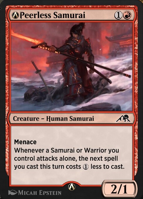 Kamigawa: Neon Dynasty - A-156 - A-Peerless Samurai - Common - R - Non-foil