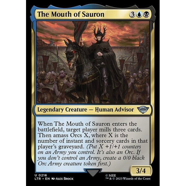 The Lord of the Rings: Tales of Middle-earth - 216 - The Mouth of Sauron - Uncommon - UB - Foil