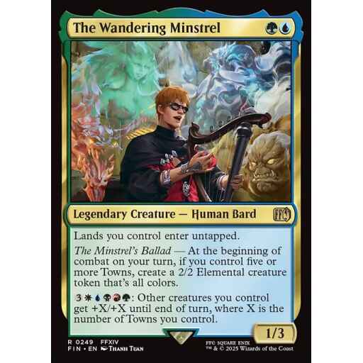 Final Fantasy - 249 - The Wandering Minstrel - Rare - UG - Foil