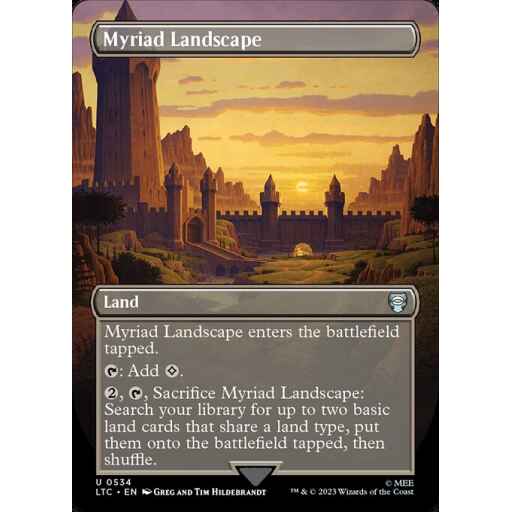Tales of Middle-earth Commander - 534 - Myriad Landscape - Uncommon - C - Foil