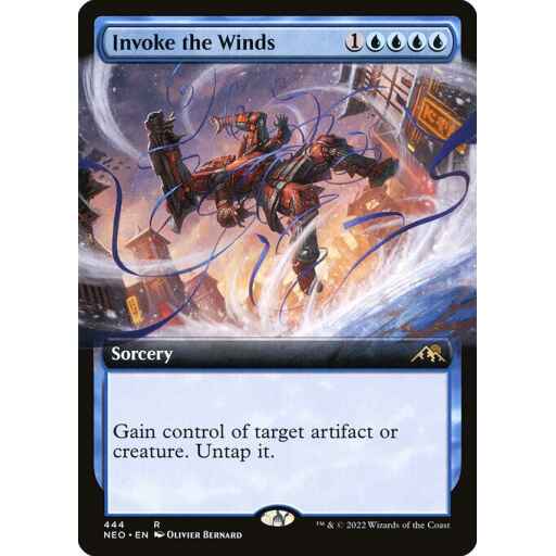 Kamigawa: Neon Dynasty - 444 - Invoke the Winds - Rare - U - Foil