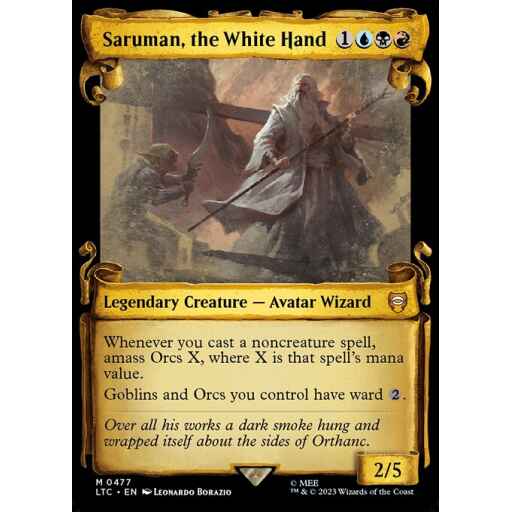 Tales of Middle-earth Commander - 477 - Saruman, the White Hand - Mythic - Multi - Non-foil