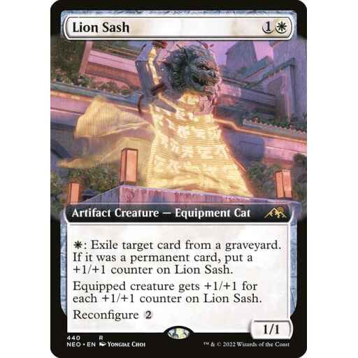 Kamigawa: Neon Dynasty - 440 - Lion Sash - Rare - W - Foil