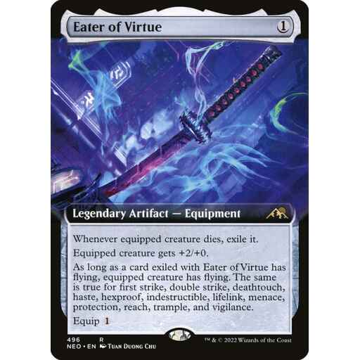 Kamigawa: Neon Dynasty - 496 - Eater of Virtue - Rare - C - Non-foil