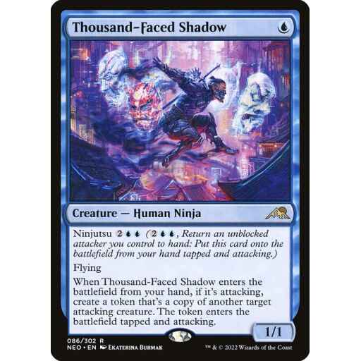 Kamigawa: Neon Dynasty - 86 - Thousand-Faced Shadow - Rare - U - Foil