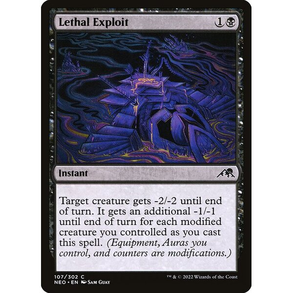 Kamigawa: Neon Dynasty - 107 - Lethal Exploit - Common - B - Foil