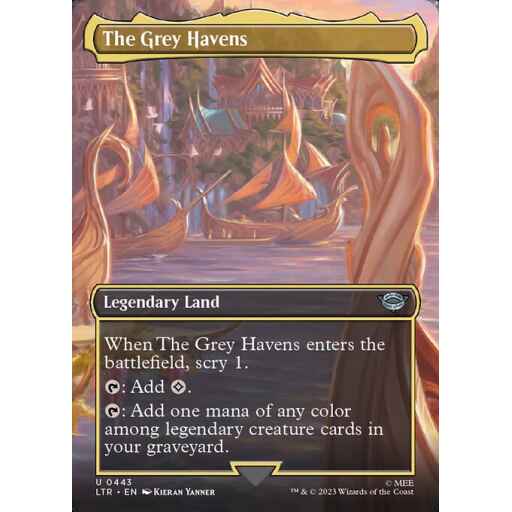 The Lord of the Rings: Tales of Middle-earth - 443 - The Grey Havens - Uncommon - C - Foil