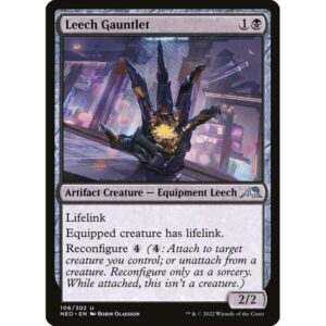 Kamigawa: Neon Dynasty - 106 - Leech Gauntlet - Uncommon - B - Foil
