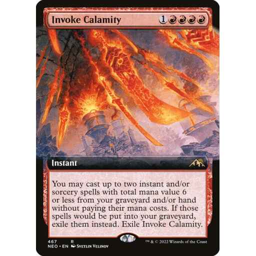 Kamigawa: Neon Dynasty - 467 - Invoke Calamity - Rare - R - Foil