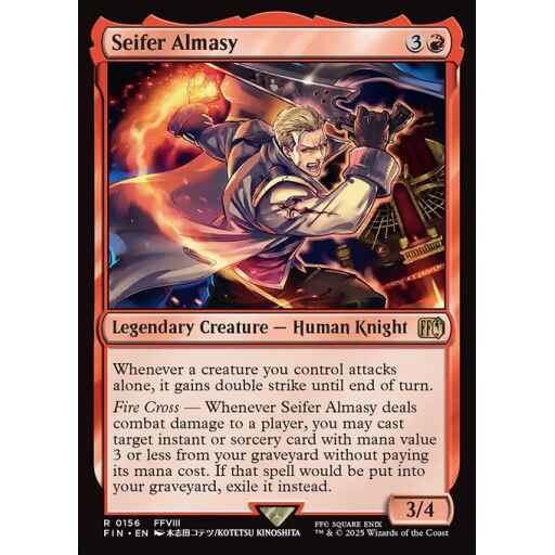 Final Fantasy - 156 - Seifer Almasy - Rare - R - Non-foil