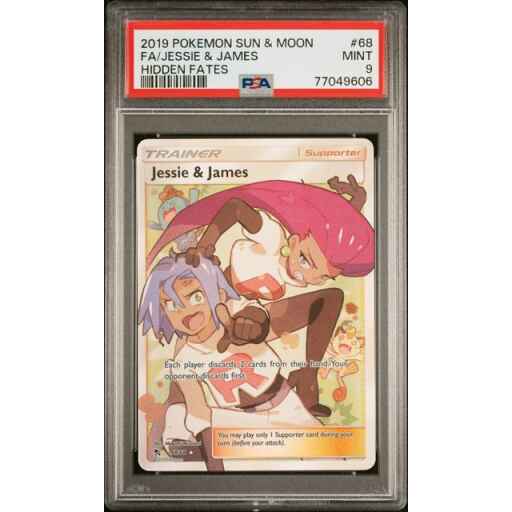 [Auksjon] PSA 9 Mint - 2019 Pokemon Hidden Fates Jessie & James #68