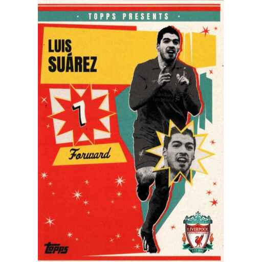 Topps Liverpool Team Set 2024 Luis Suarez