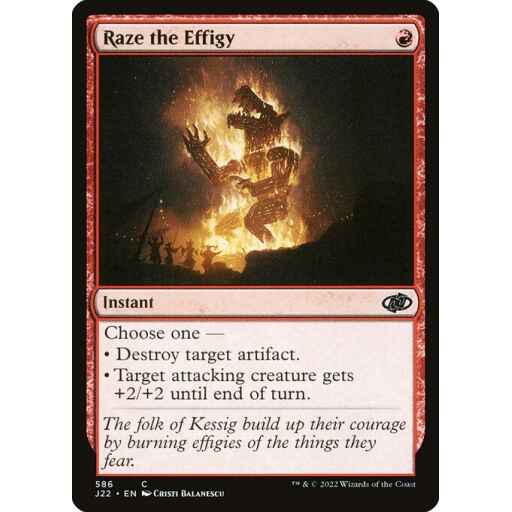 Jumpstart 2022 - 586 - Raze the Effigy - Common - R - Non-foil