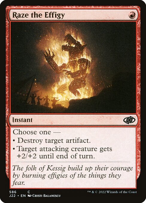 Jumpstart 2022 - 586 - Raze the Effigy - Common - R - Non-foil