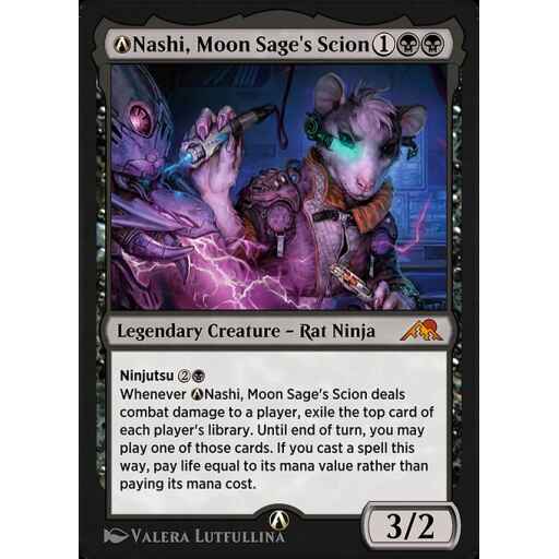 Kamigawa: Neon Dynasty - A-114 - A-Nashi, Moon Sage's Scion - Mythic - B - Non-foil