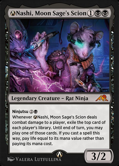 Kamigawa: Neon Dynasty - A-114 - A-Nashi, Moon Sage's Scion - Mythic - B - Non-foil