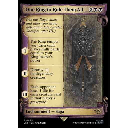 The Lord of the Rings: Tales of Middle-earth - 553 - One Ring to Rule Them All - Rare - B - Foil