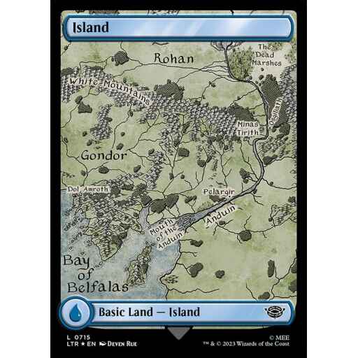 The Lord of the Rings: Tales of Middle-earth - 715 - Island - Common - C - Foil