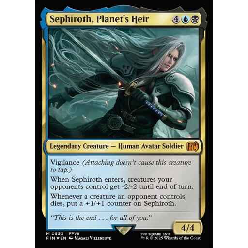 Final Fantasy - 553 - Sephiroth, Planet's Heir - Mythic - UB - Foil