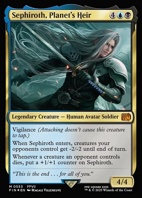 Final Fantasy - 553 - Sephiroth, Planet's Heir - Mythic - UB - Foil