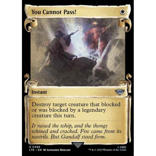 The Lord of the Rings: Tales of Middle-earth - 489 - You Cannot Pass! - Uncommon - W - Foil