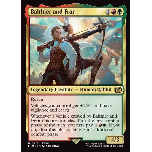 Final Fantasy - 213 - Balthier and Fran - Rare - RG - Foil