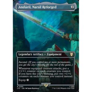Tales of Middle-earth Commander - 491 - Andúril, Narsil Reforged - Rare - C - Non-foil