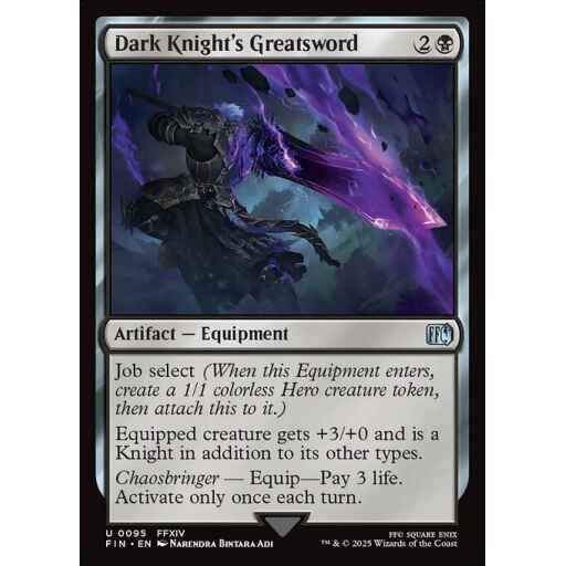 Final Fantasy - 95 - Dark Knight's Greatsword - Uncommon - B - Non-foil