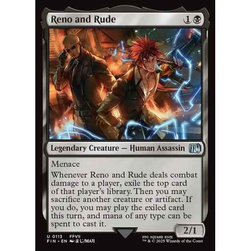 Final Fantasy - 113 - Reno and Rude - Uncommon - B - Foil