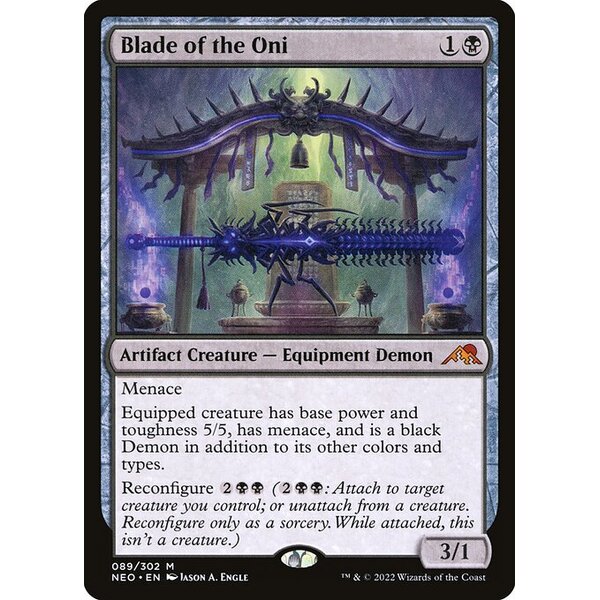 Kamigawa: Neon Dynasty - 89 - Blade of the Oni - Mythic - B - Non-foil