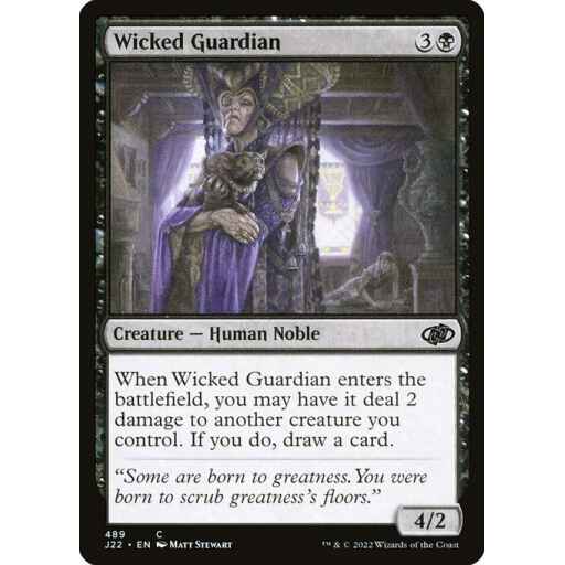 Jumpstart 2022 - 489 - Wicked Guardian - Common - B - Non-foil