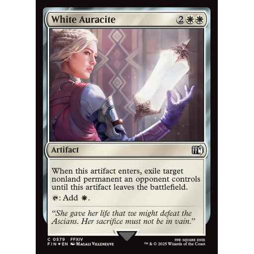 Final Fantasy - 579 - White Auracite - Common - W - Foil