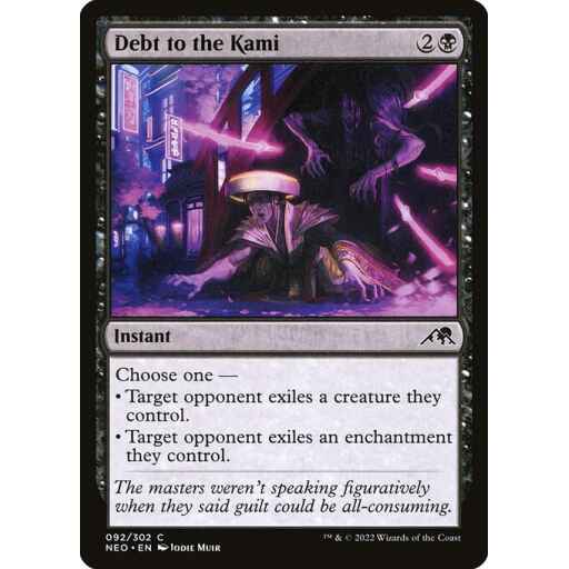 Kamigawa: Neon Dynasty - 92 - Debt to the Kami - Common - B - Non-foil