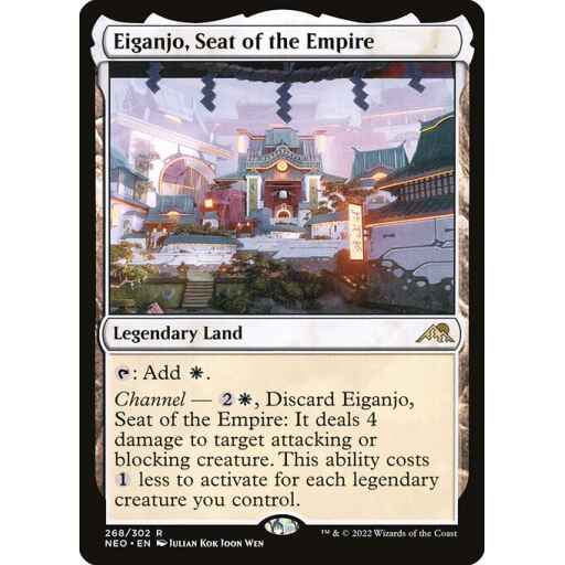 Kamigawa: Neon Dynasty - 268 - Eiganjo, Seat of the Empire - Rare - C - Non-foil
