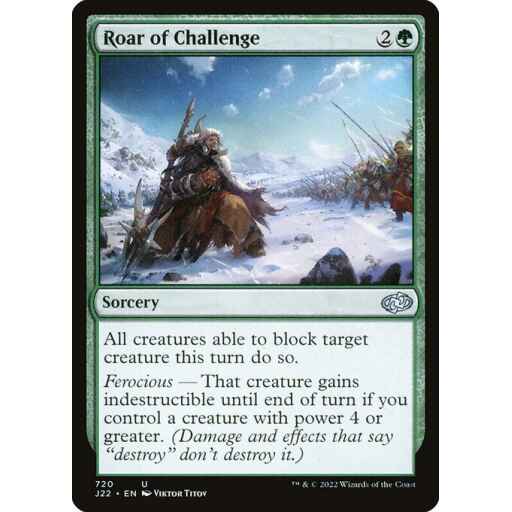 Jumpstart 2022 - 720 - Roar of Challenge - Uncommon - G - Non-foil