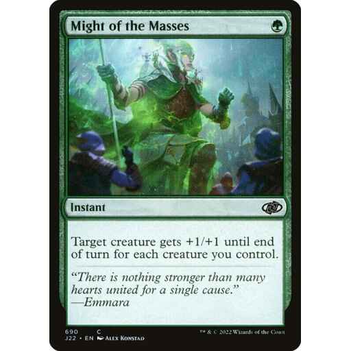 Jumpstart 2022 - 690 - Might of the Masses - Common - G - Non-foil