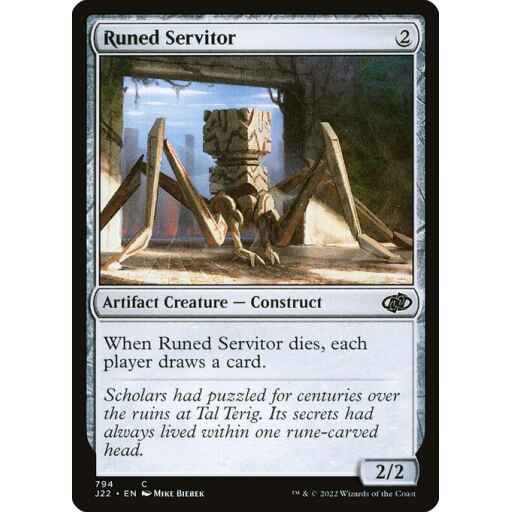 Jumpstart 2022 - 794 - Runed Servitor - Common - C - Non-foil