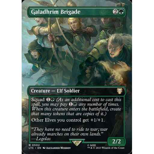 Tales of Middle-earth Commander - 502 - Galadhrim Brigade - Rare - G - Non-foil