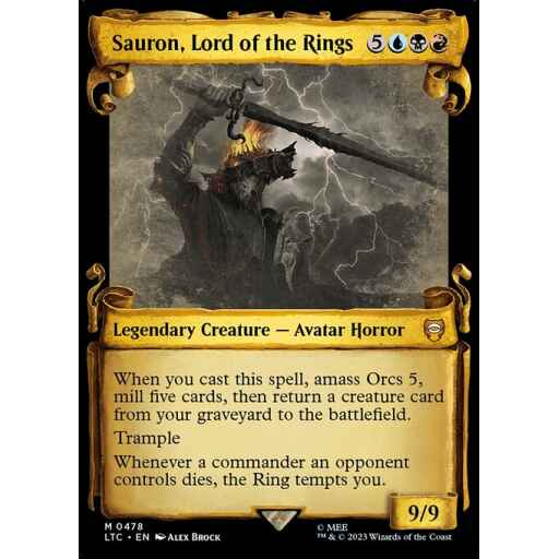 Tales of Middle-earth Commander - 478 - Sauron, Lord of the Rings - Mythic - Multi - Non-foil